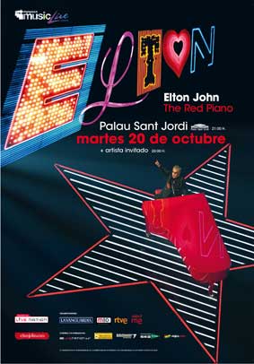 Elton John en concierto en Octubre en España